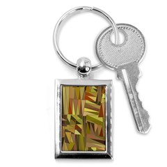 Earth Tones Geometric Shapes Unique Key Chains (rectangle)  by Mariart