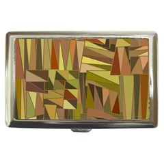 Earth Tones Geometric Shapes Unique Cigarette Money Case by Mariart