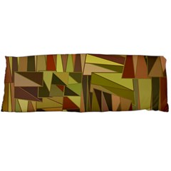 Earth Tones Geometric Shapes Unique Body Pillow Case (dakimakura) by Mariart