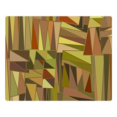 Earth Tones Geometric Shapes Unique Double Sided Flano Blanket (large) 