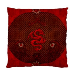 Awesome Chinese Dragon, Red Colors Standard Cushion Case (two Sides) by FantasyWorld7