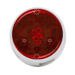 Awesome Chinese Dragon, Red Colors 4-port Usb Hub (two Sides) by FantasyWorld7