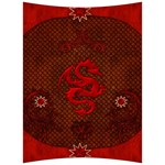 Awesome Chinese Dragon, Red Colors Back Support Cushion