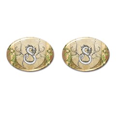 Wonderful Asian Dragon Cufflinks (oval) by FantasyWorld7