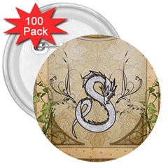 Wonderful Asian Dragon 3  Buttons (100 Pack)  by FantasyWorld7