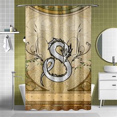 Wonderful Asian Dragon Shower Curtain 48  X 72  (small)  by FantasyWorld7