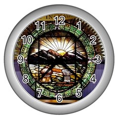 Ohio Seal Wall Clock (silver) by Riverwoman