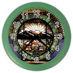 Ohio Seal Color Wall Clock by Riverwoman