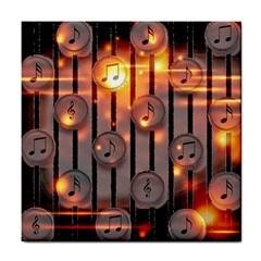 Music Notes Sound Musical Audio Tile Coasters by Mariart