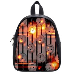 Music Notes Sound Musical Audio School Bag (small) by Mariart