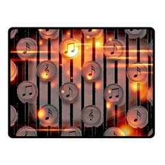 Music Notes Sound Musical Audio Fleece Blanket (small) by Mariart