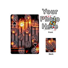 Music Notes Sound Musical Audio Playing Cards 54 (mini) by Mariart