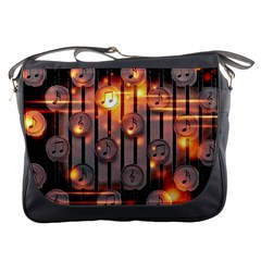 Music Notes Sound Musical Audio Messenger Bag by Mariart