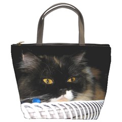 Cat Wanna Study Bucket Bag by LoolyElzayat