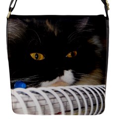 Cat Wanna Study Flap Closure Messenger Bag (s) by LoolyElzayat