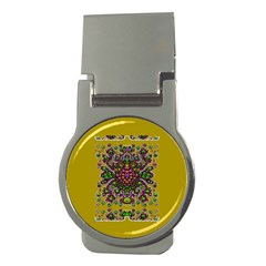 Ornate Dots And Decorative Colors Money Clips (round)  by pepitasart