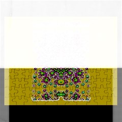 Ornate Dots And Decorative Colors Rectangular Jigsaw Puzzl by pepitasart