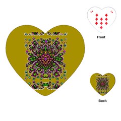 Ornate Dots And Decorative Colors Playing Cards (heart) by pepitasart