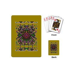 Ornate Dots And Decorative Colors Playing Cards (mini) by pepitasart