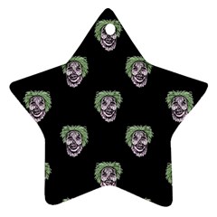 Creepy Zombies Motif Pattern Illustration Ornament (star) by dflcprintsclothing