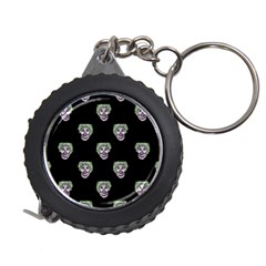 Creepy Zombies Motif Pattern Illustration Measuring Tape