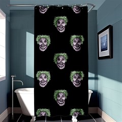 Creepy Zombies Motif Pattern Illustration Shower Curtain 36  x 72  (Stall) 