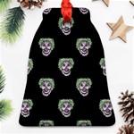 Creepy Zombies Motif Pattern Illustration Bell Ornament (Two Sides) Front