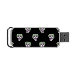 Creepy Zombies Motif Pattern Illustration Portable Usb Flash (one Side) by dflcprintsclothing