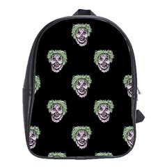 Creepy Zombies Motif Pattern Illustration School Bag (xl) by dflcprintsclothing