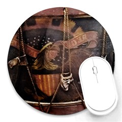 Grand Army Of The Republic Drum Round Mousepads by Riverwoman