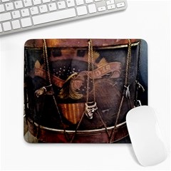 Grand Army Of The Republic Drum Large Mousepads by Riverwoman