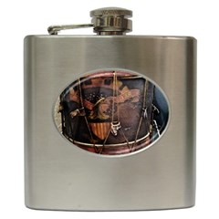 Grand Army Of The Republic Drum Hip Flask (6 Oz) by Riverwoman