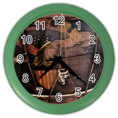 Grand Army Of The Republic Drum Color Wall Clock by Riverwoman