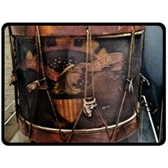 Grand Army Of The Republic Drum Fleece Blanket (large)  by Riverwoman