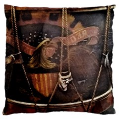 Grand Army Of The Republic Drum Large Cushion Case (one Side) by Riverwoman