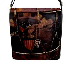 Grand Army Of The Republic Drum Flap Closure Messenger Bag (l) by Riverwoman