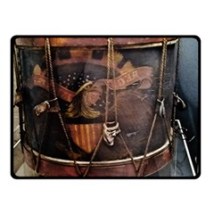 Grand Army Of The Republic Drum Double Sided Fleece Blanket (small)  by Riverwoman