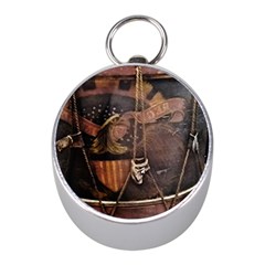 Grand Army Of The Republic Drum Mini Silver Compasses by Riverwoman