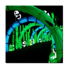 Dragon Lights panda Tile Coasters