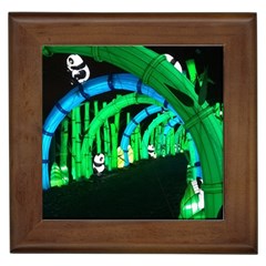 Dragon Lights panda Framed Tiles