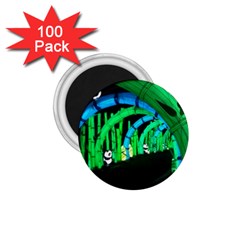 Dragon Lights Panda 1 75  Magnets (100 Pack)  by Riverwoman