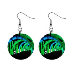 Dragon Lights panda Mini Button Earrings