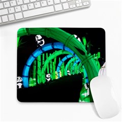 Dragon Lights Panda Large Mousepads by Riverwoman