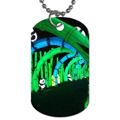 Dragon Lights Panda Dog Tag (one Side) by Riverwoman