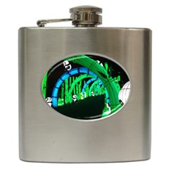 Dragon Lights Panda Hip Flask (6 Oz) by Riverwoman