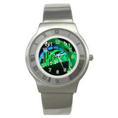 Dragon Lights panda Stainless Steel Watch