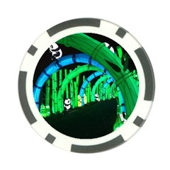 Dragon Lights Panda Poker Chip Card Guard (10 Pack) by Riverwoman