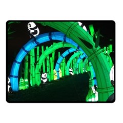 Dragon Lights Panda Fleece Blanket (small) by Riverwoman