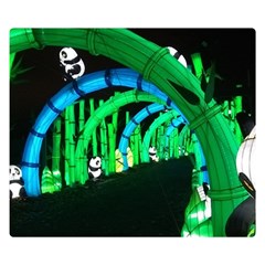 Dragon Lights Panda Double Sided Flano Blanket (small)  by Riverwoman