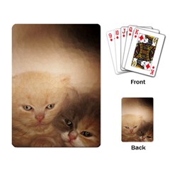 Kittens Love Playing Cards Single Design by LoolyElzayat